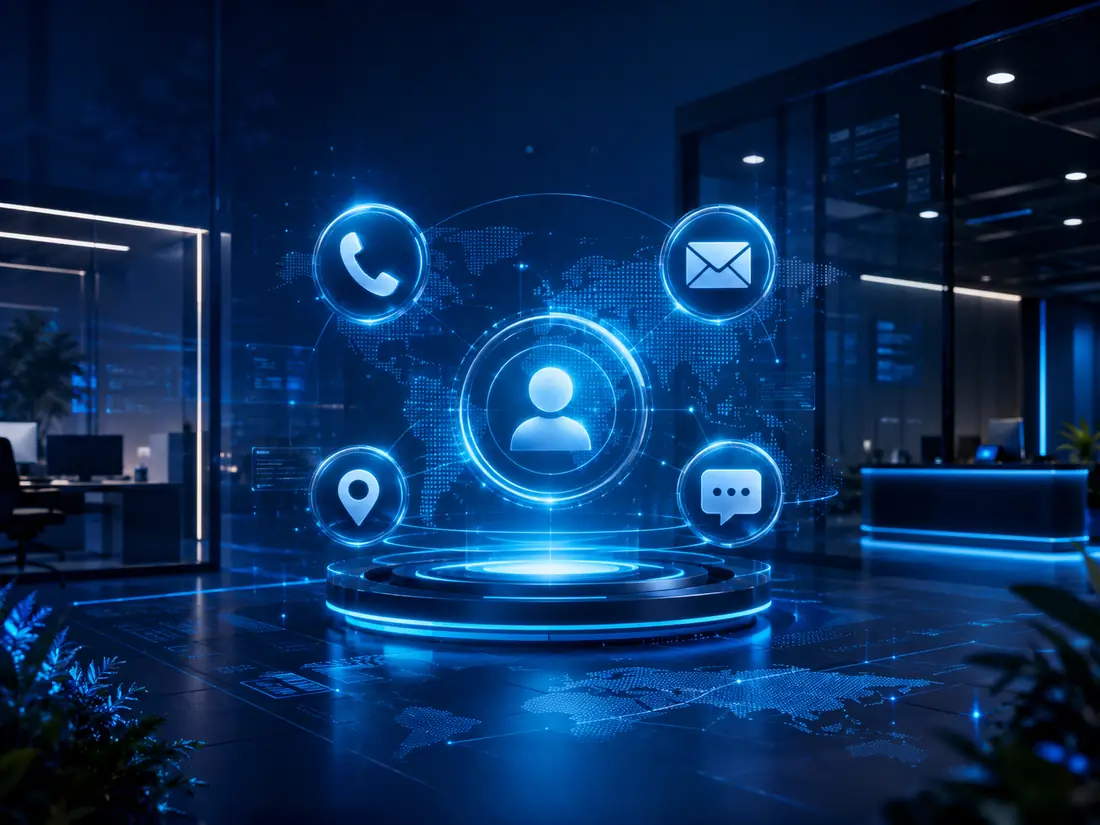 Contact and communication illustration