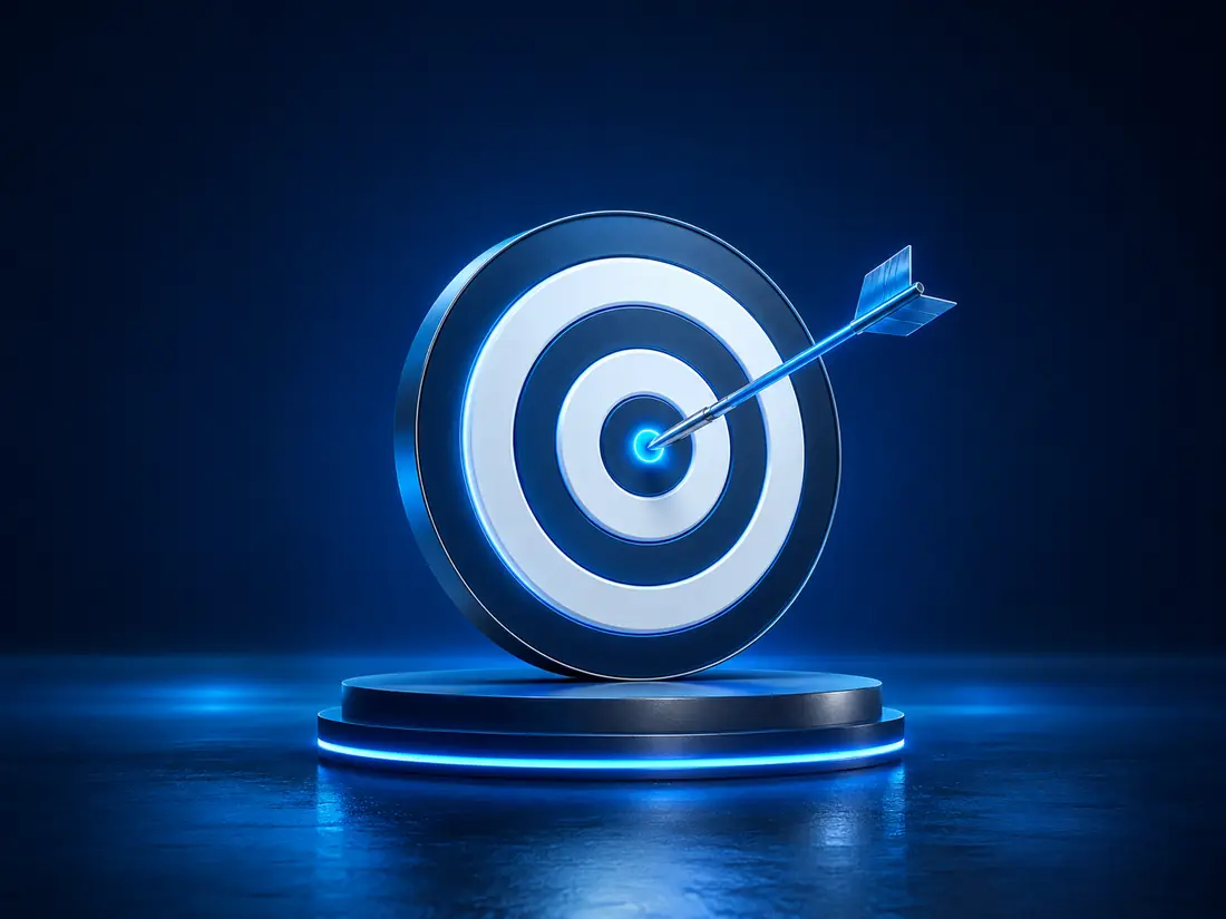 Target illustration representing mission and precision