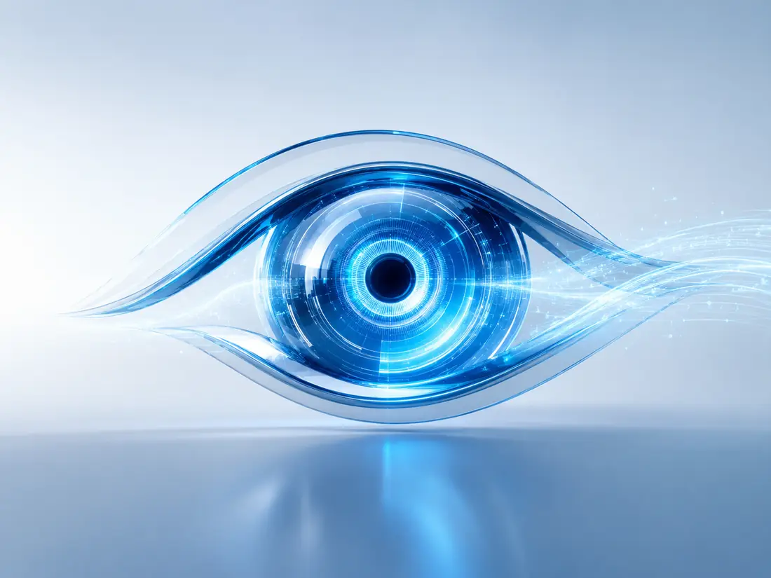 Futuristic eye illustration representing vision